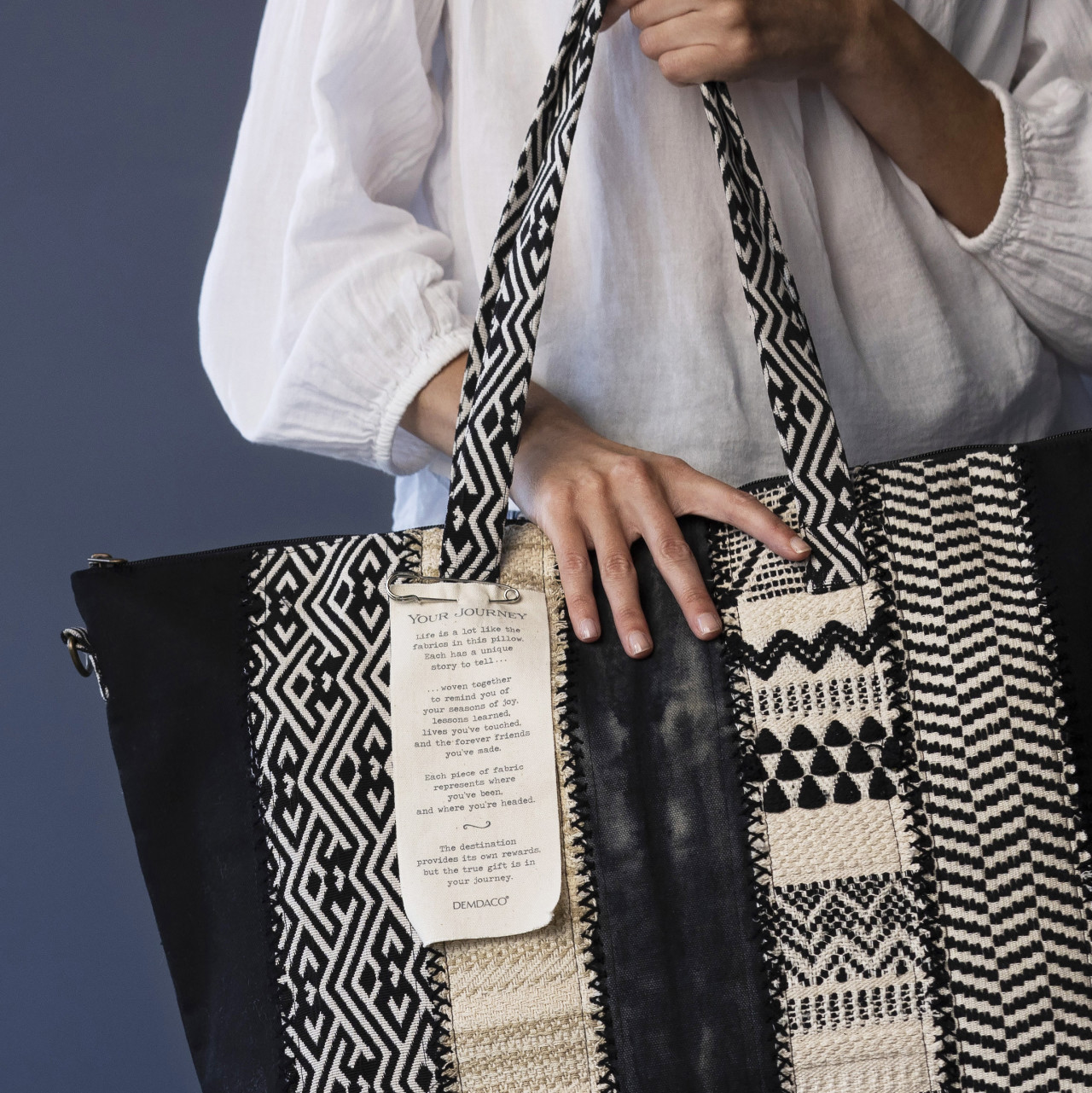 Your Journey Black and Cream Weekender Bag thumbnail