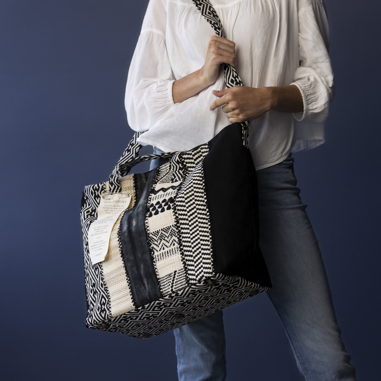 Your Journey Black and Cream Weekender Bag thumbnail