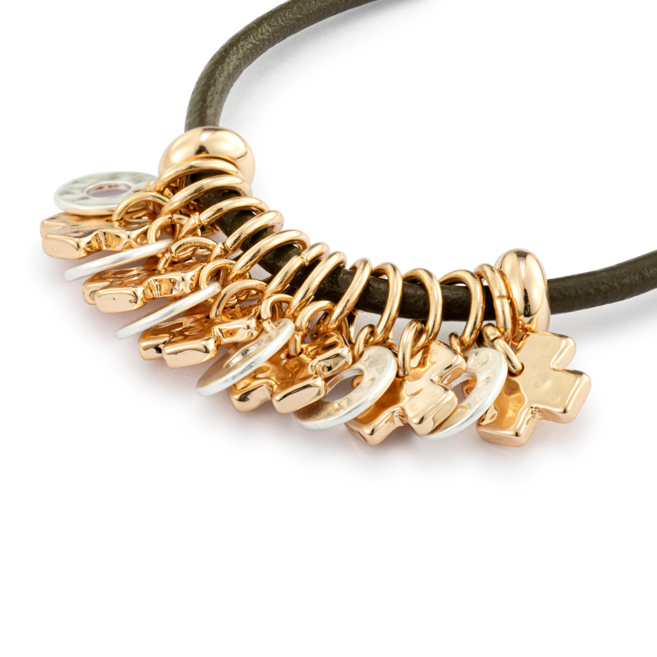 Charm Bracelet - Olive XOXO thumbnail