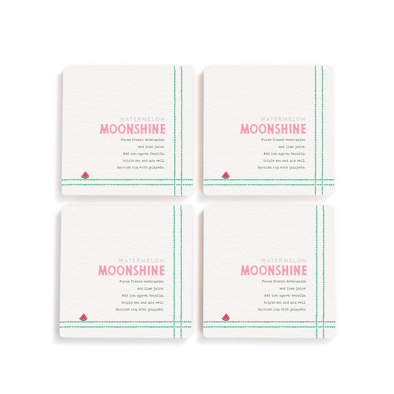 Recipes Watermelon Moonshine Coasters-S4 thumbnail