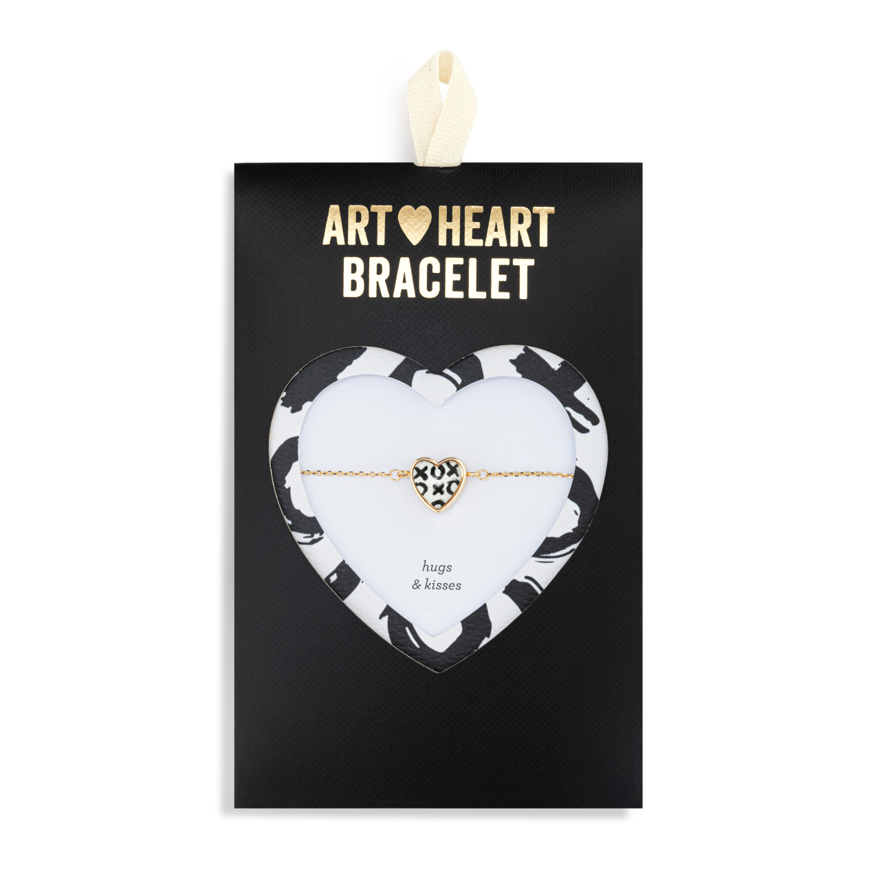 Art Heart Bracelet - Hugs & Kisses thumbnail