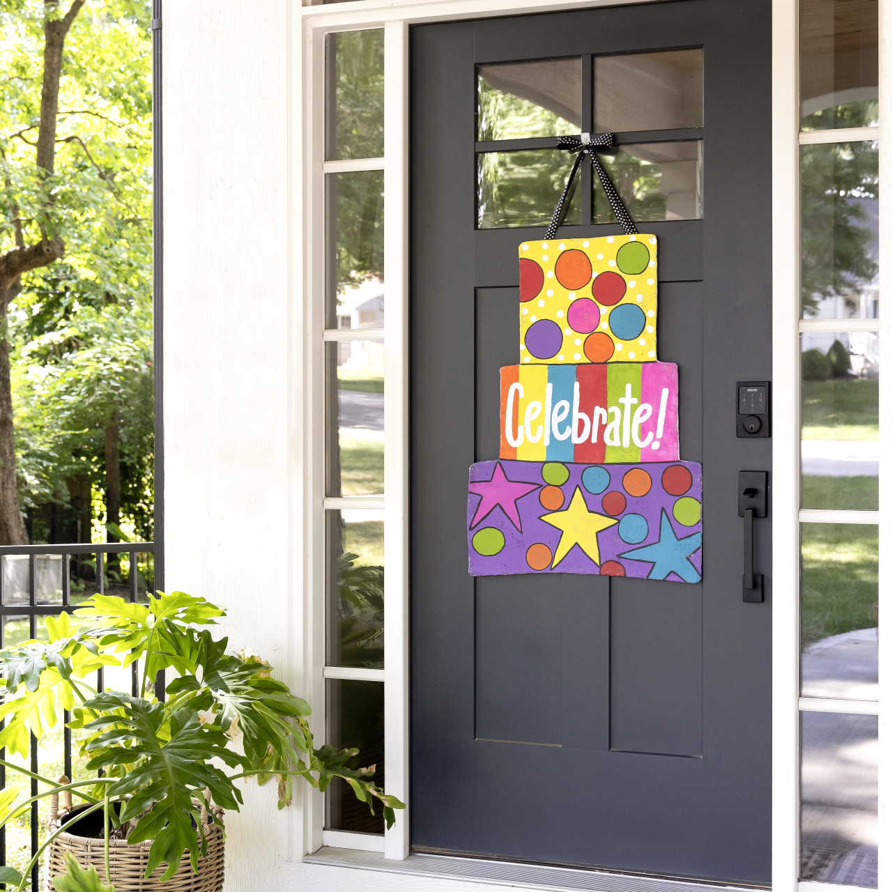 Screenings Reversible Celebrate Gift Boxes Door Hanger 31" x 22.5" thumbnail