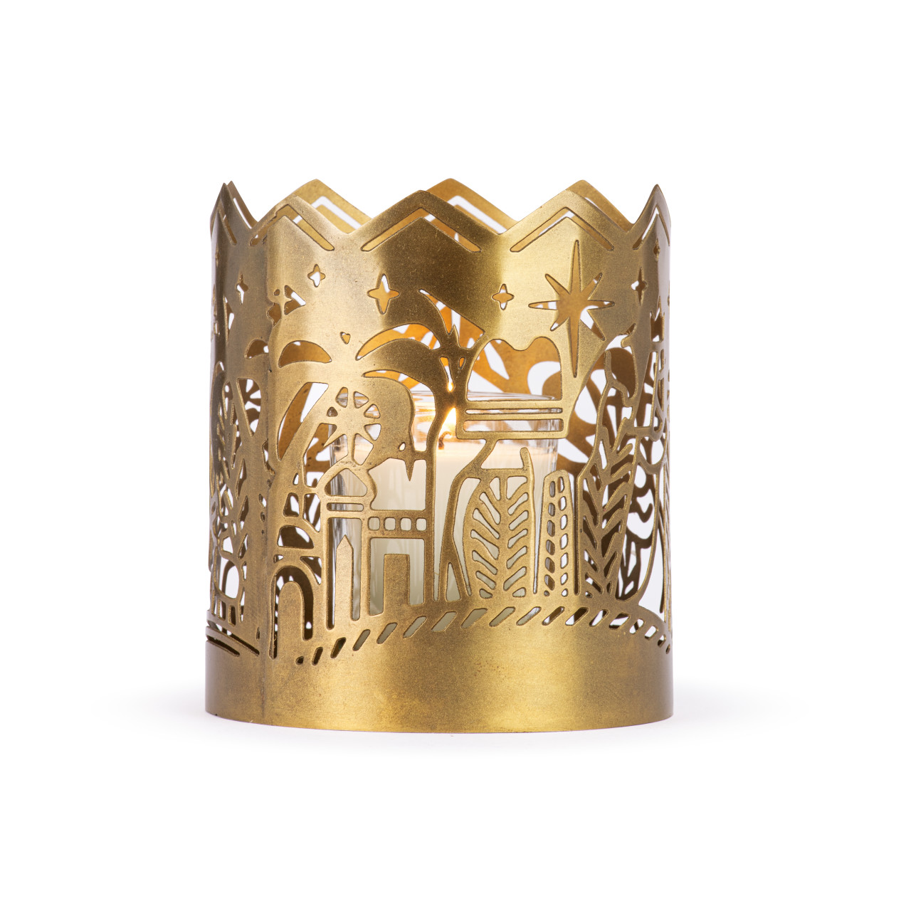 Metal Nativity Candle Sleeve thumbnail