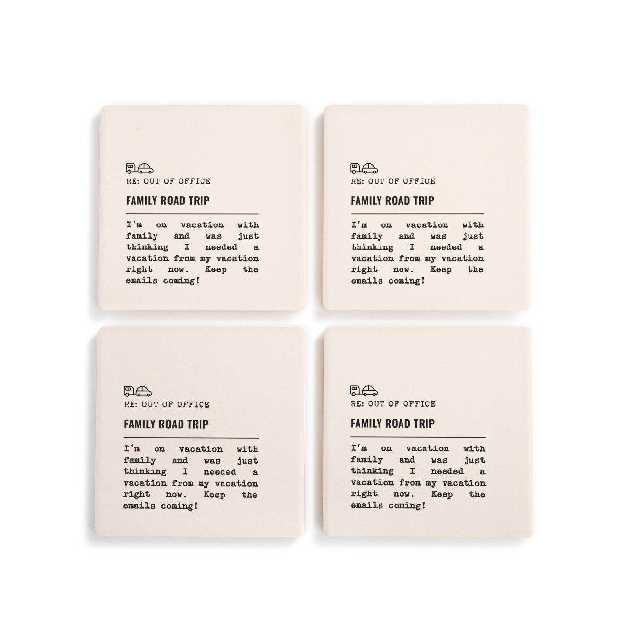 Family Road Trip Coasters - Set of 4 thumbnail