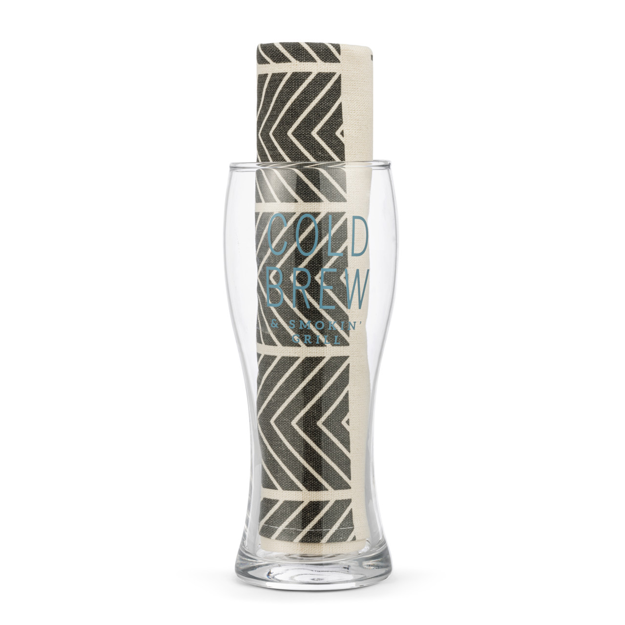 Cold Brew Pilsner Glass & Towel Set thumbnail
