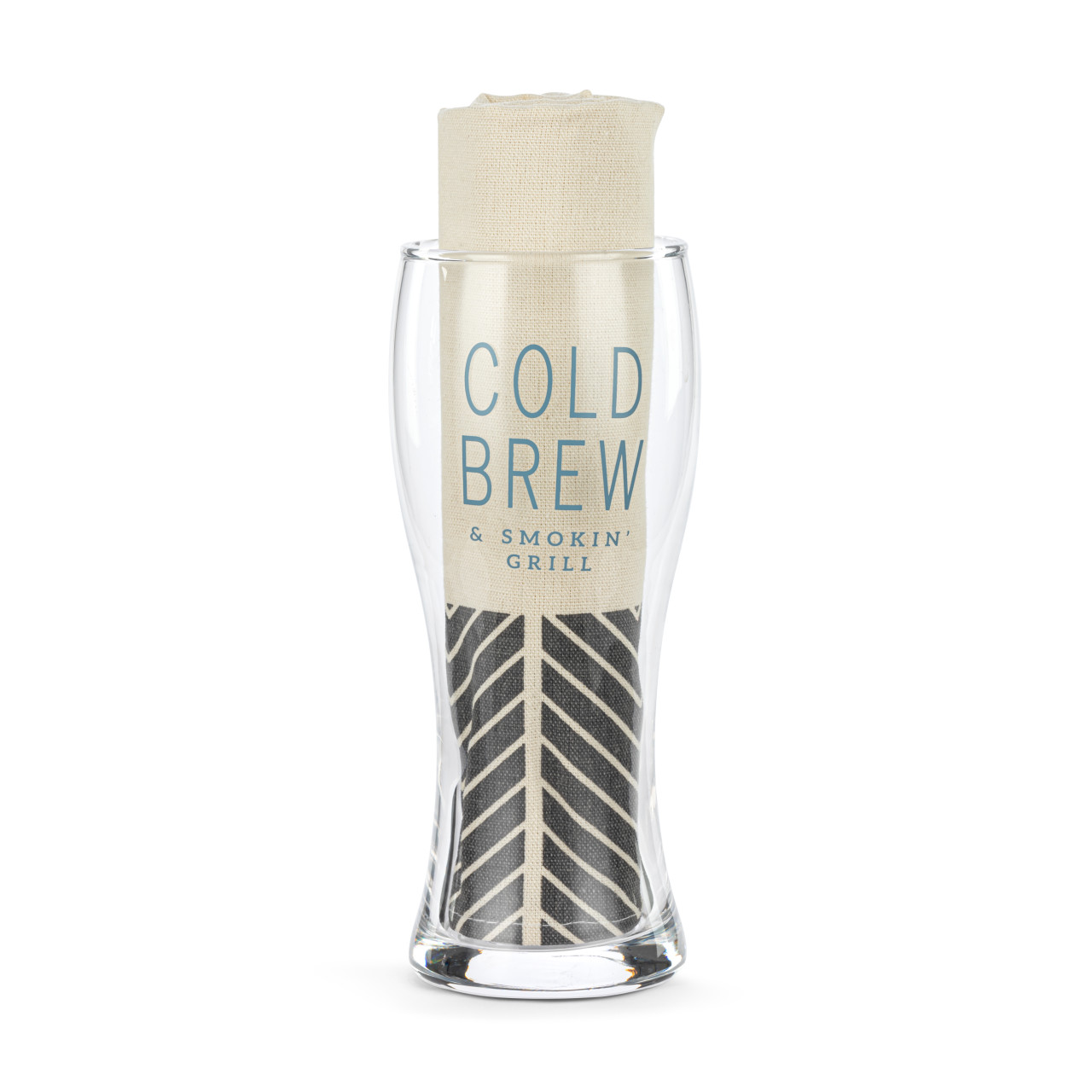 Cold Brew Pilsner Glass & Towel Set thumbnail