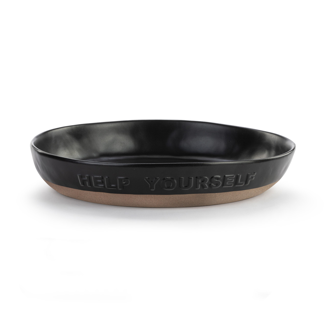 Black Help Yourself Serving Bowl thumbnail