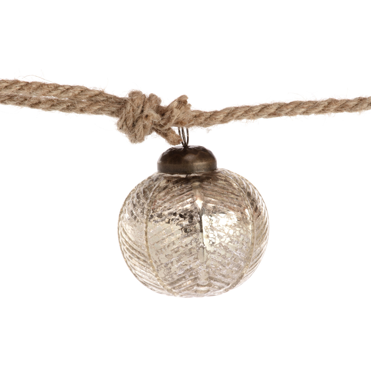 Silver Glass Ball Garland thumbnail
