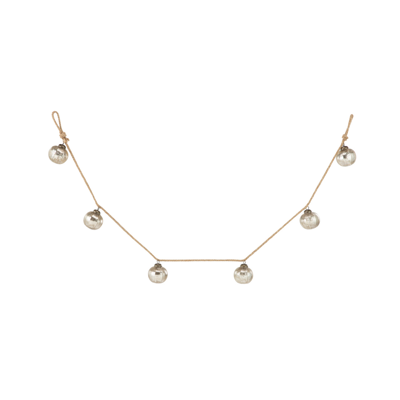 Silver Glass Ball Garland thumbnail