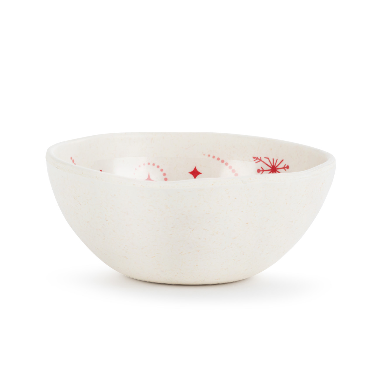 Red Snowfall Melamine Dip Bowl thumbnail