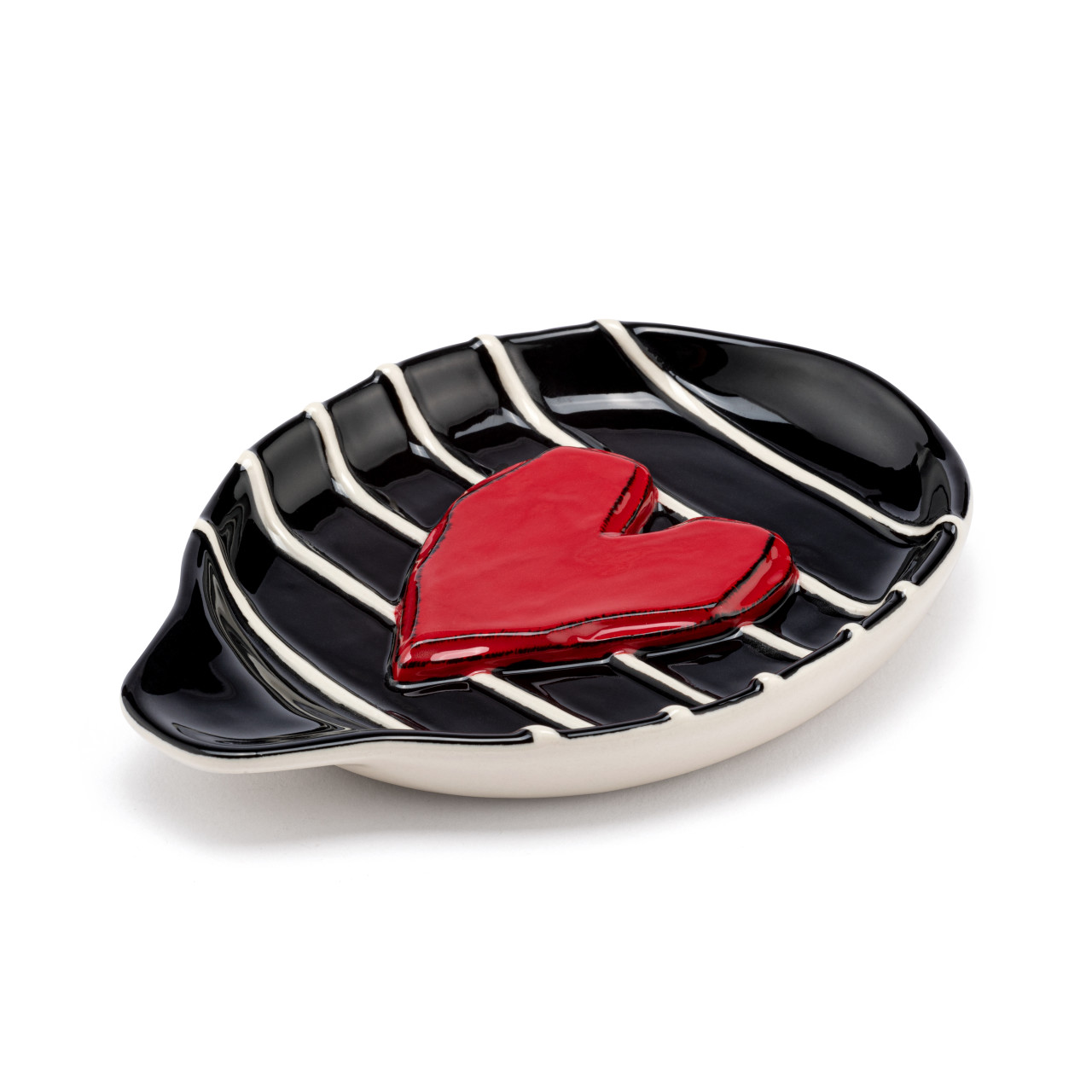 Red Heart and Black Spoon Rest thumbnail