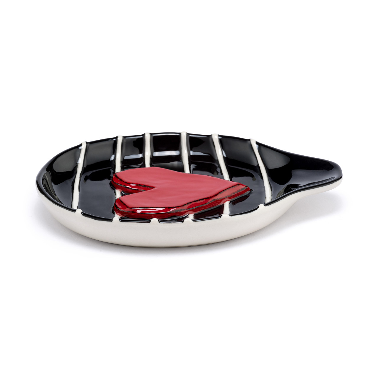 Red Heart and Black Spoon Rest thumbnail