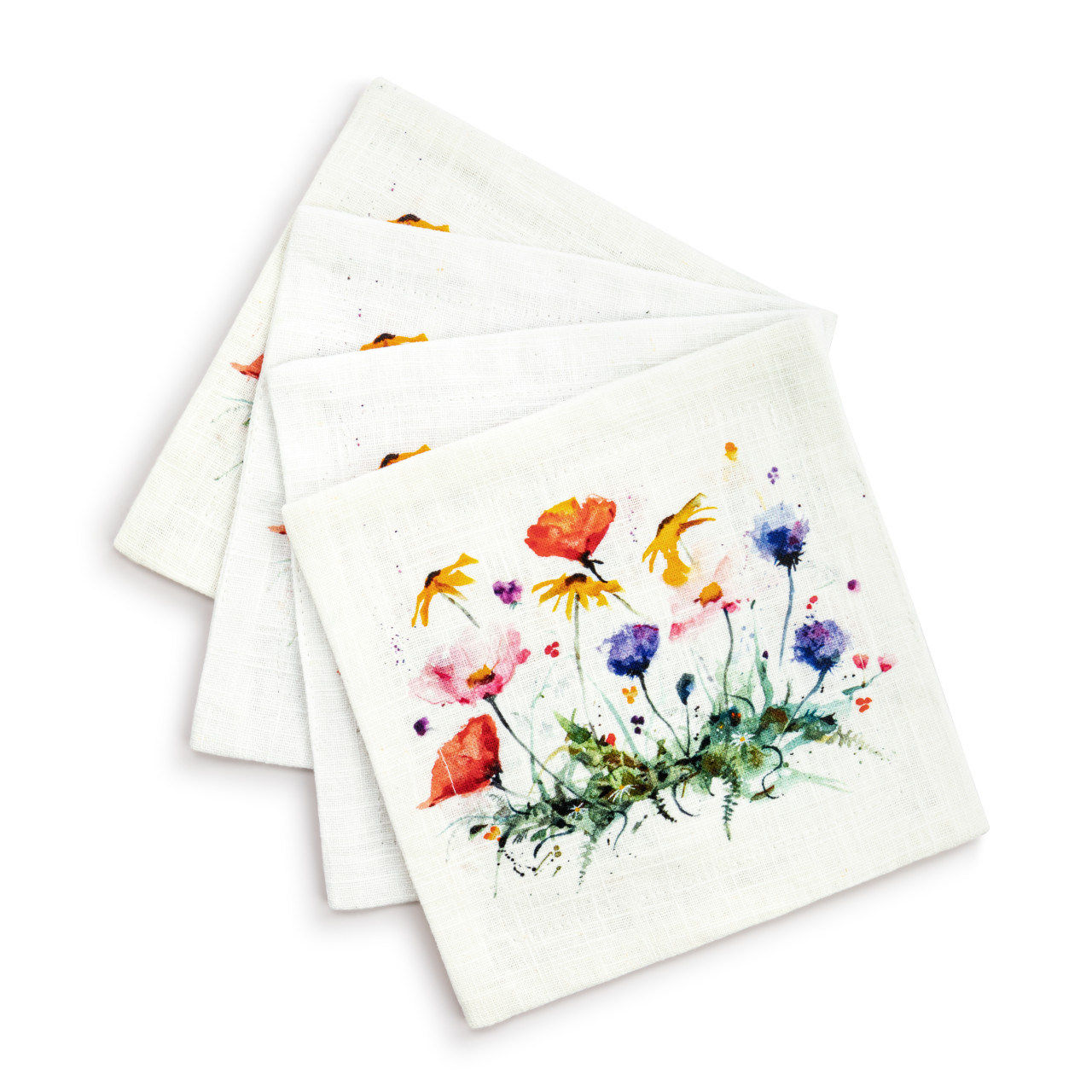Wildflowers Fabric Cocktail Napkins thumbnail
