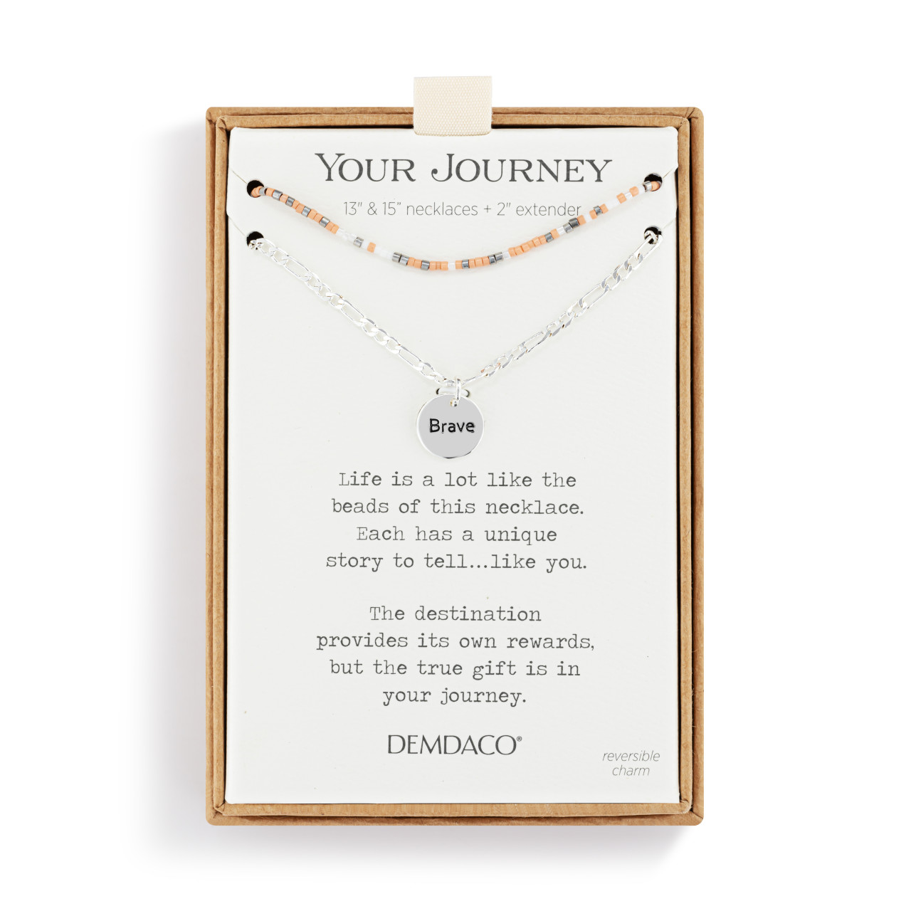 Your Journey Beaded Necklace - Brave thumbnail