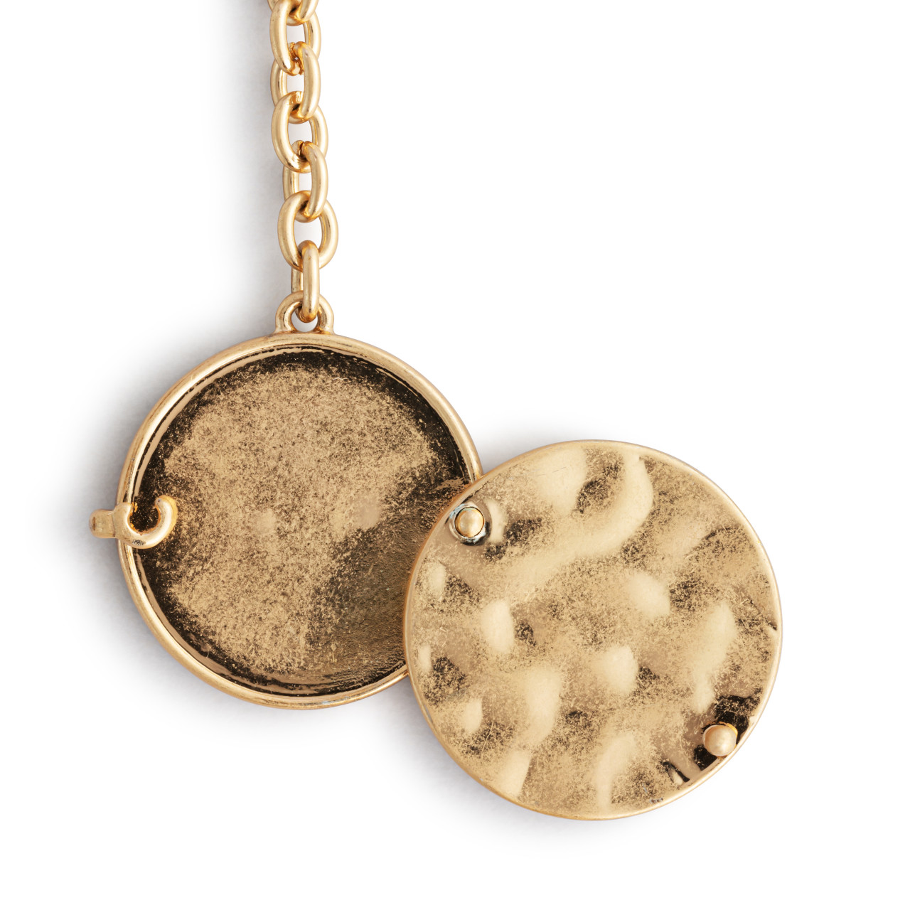 Love you Locket Key Fob - Gold thumbnail