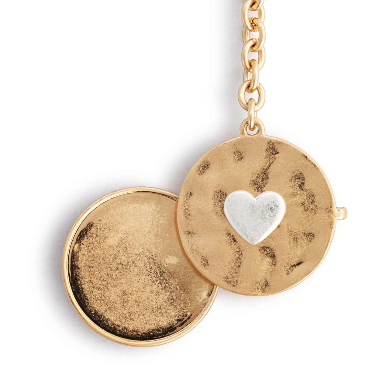 Love you Locket Key Fob - Gold thumbnail