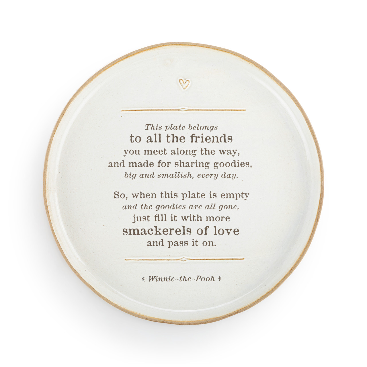 Winnie-the-Pooh Friendship & Love Giving Plate 10" x 10" thumbnail