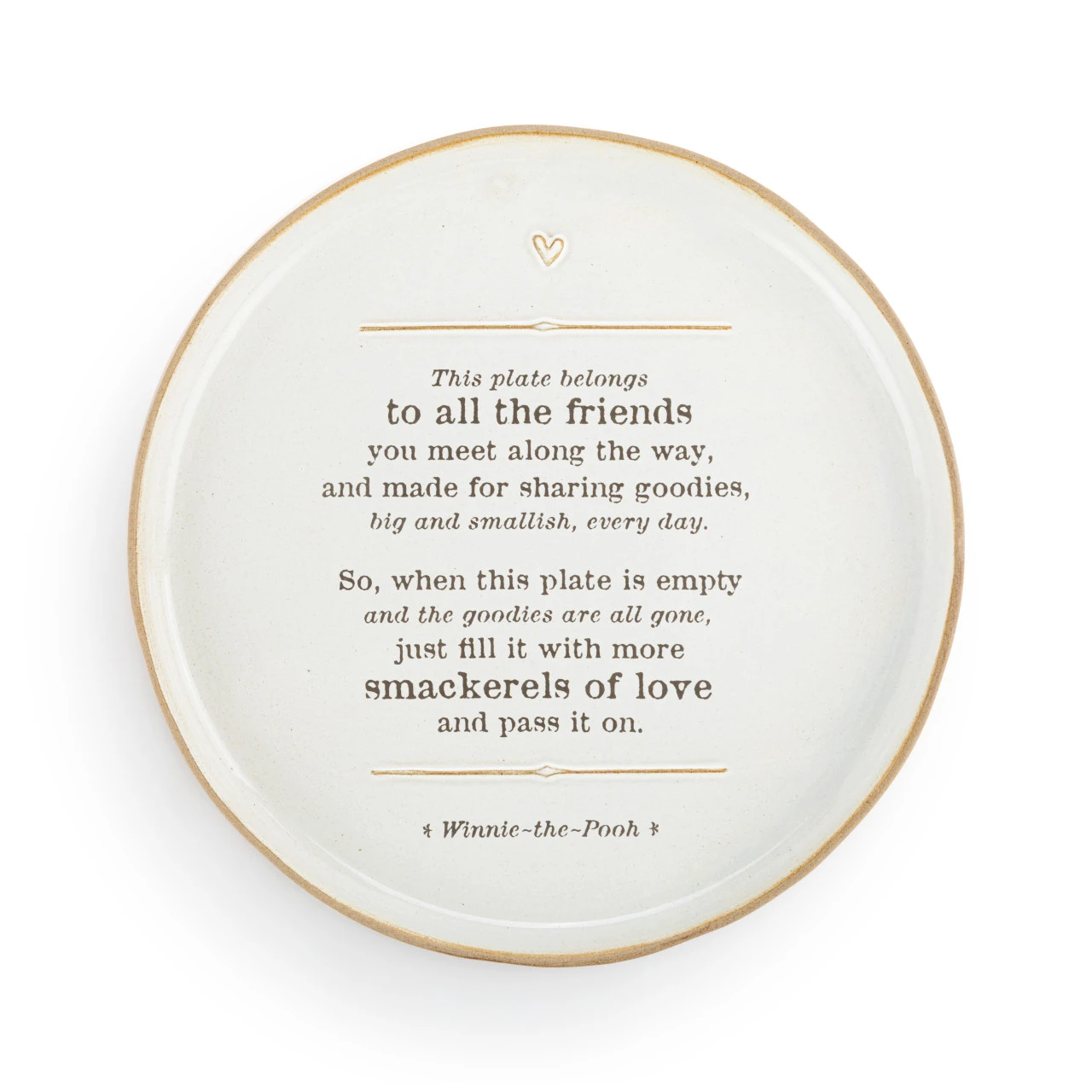 Winnie-the-Pooh Friendship & Love Giving Plate 10" x 10" thumbnail