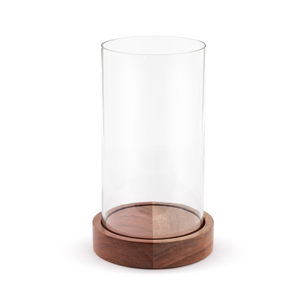 Wood and Glass Hurricane - Large thumbnail