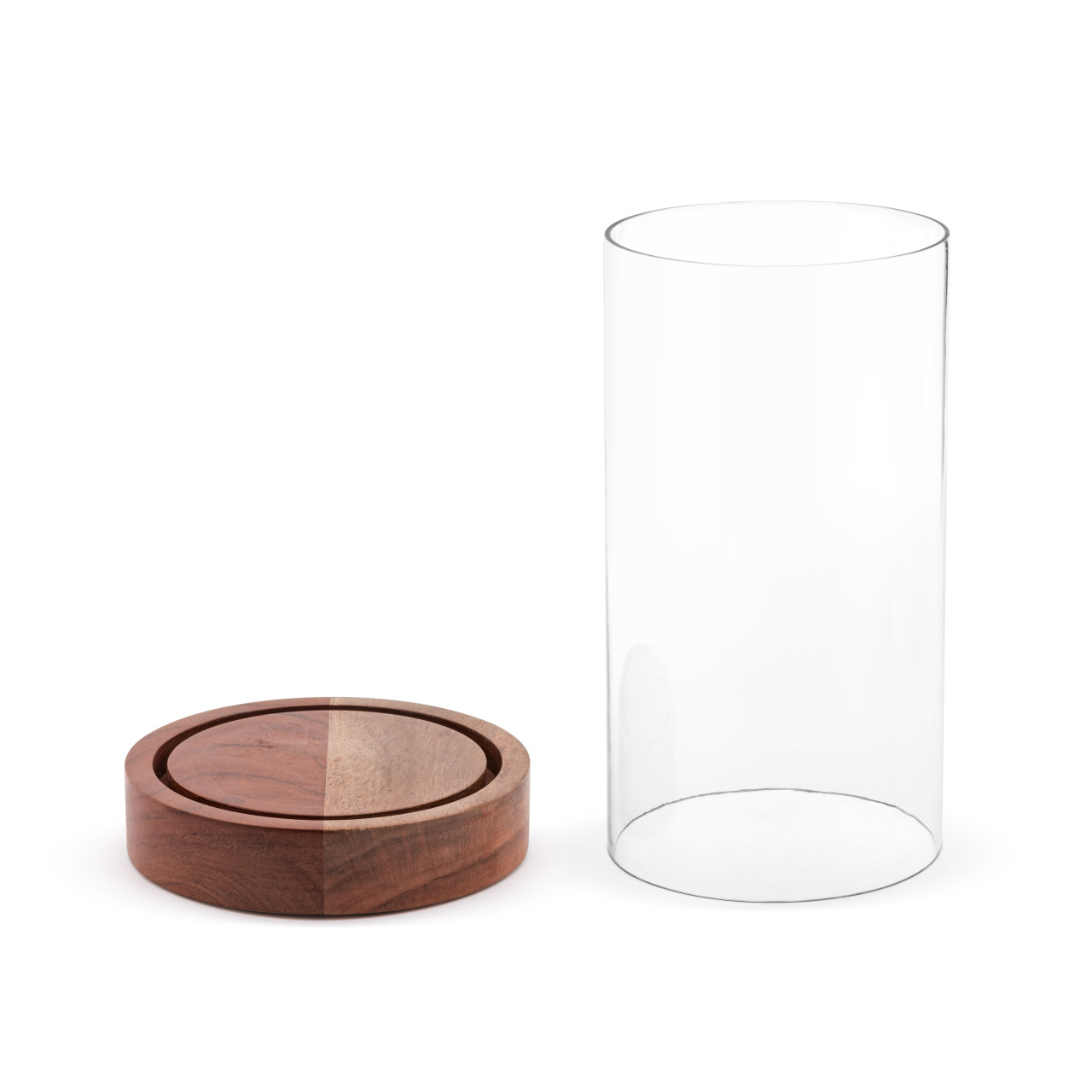 Wood and Glass Hurricane - Large thumbnail