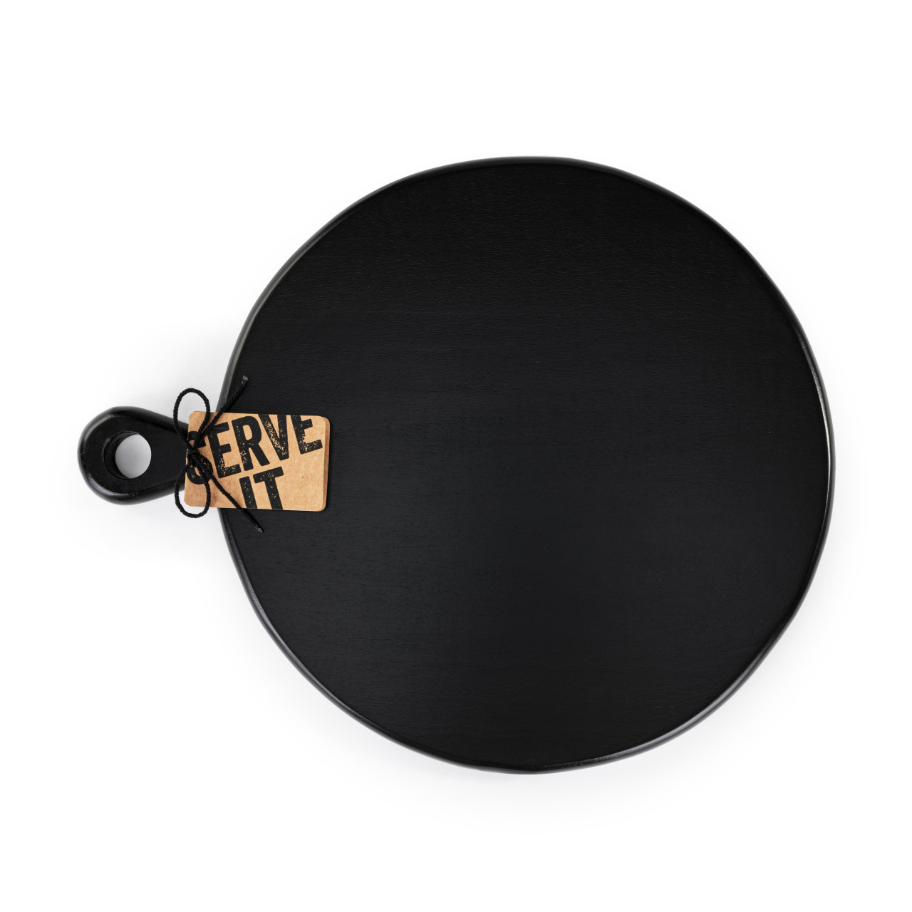 Round Wood Serving Board - Ebony thumbnail