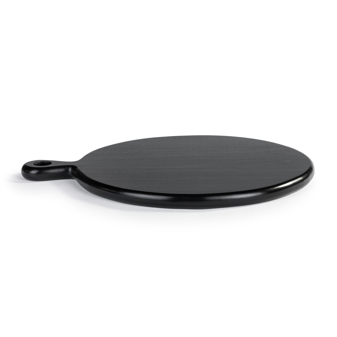 Round Wood Serving Board - Ebony thumbnail