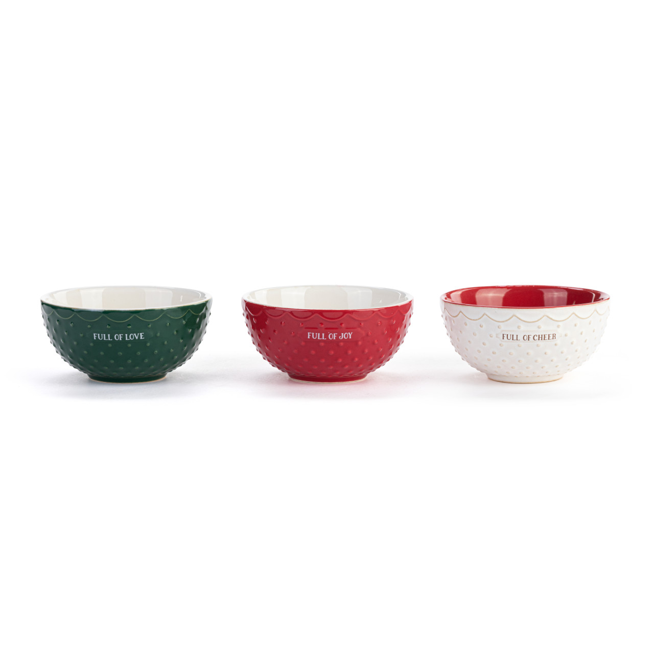 Ceramic Christmas Baking Bowls - Set of 3 thumbnail