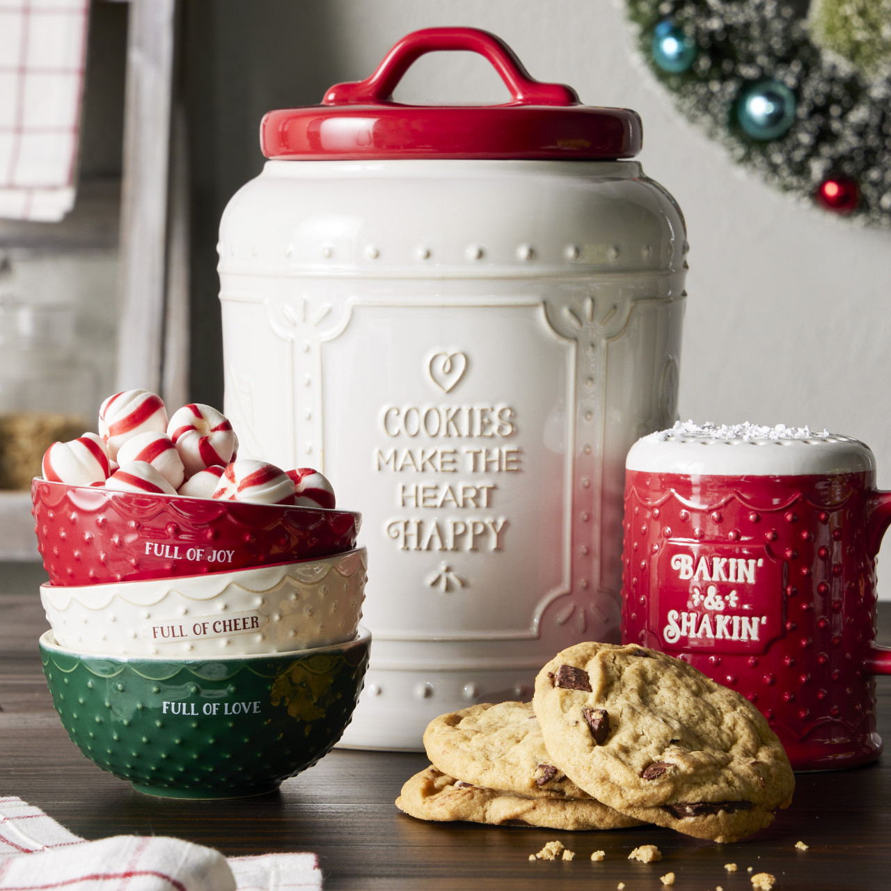 Ceramic Christmas Baking Bowls - Set of 3 thumbnail