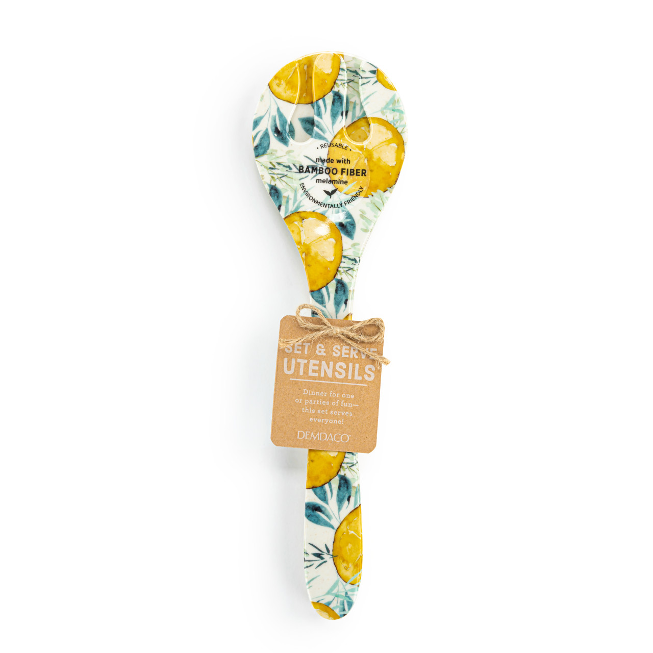 Lemons Melamine Serving Utensil Set thumbnail