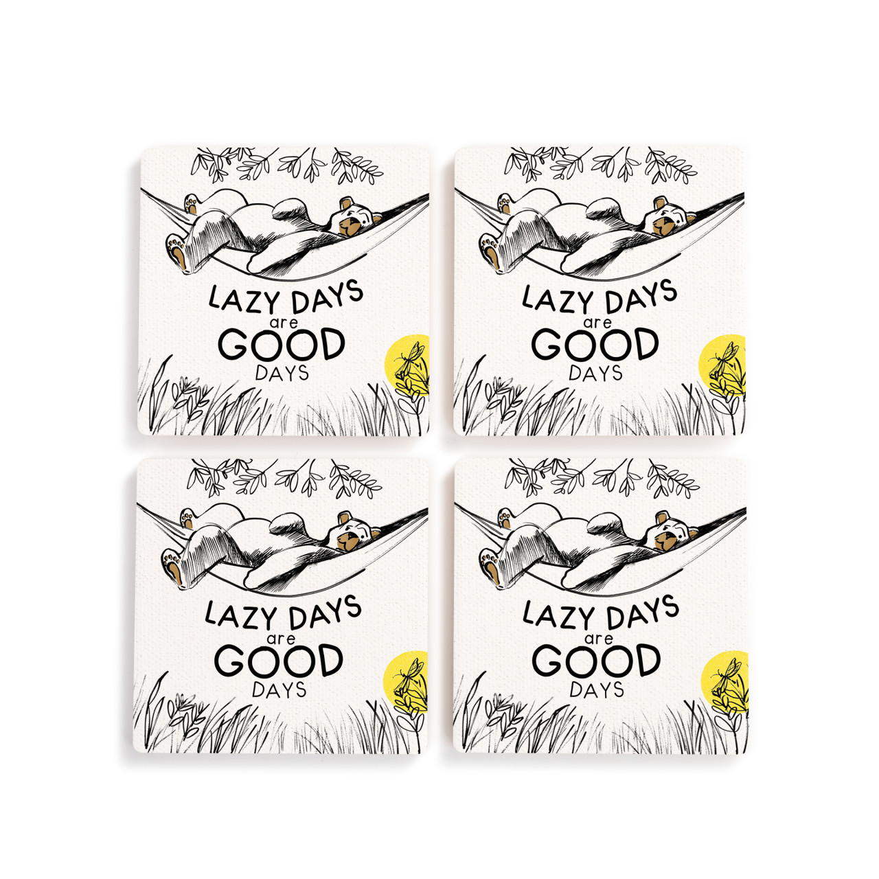 Lazy Days Coasters - Set of 4 thumbnail