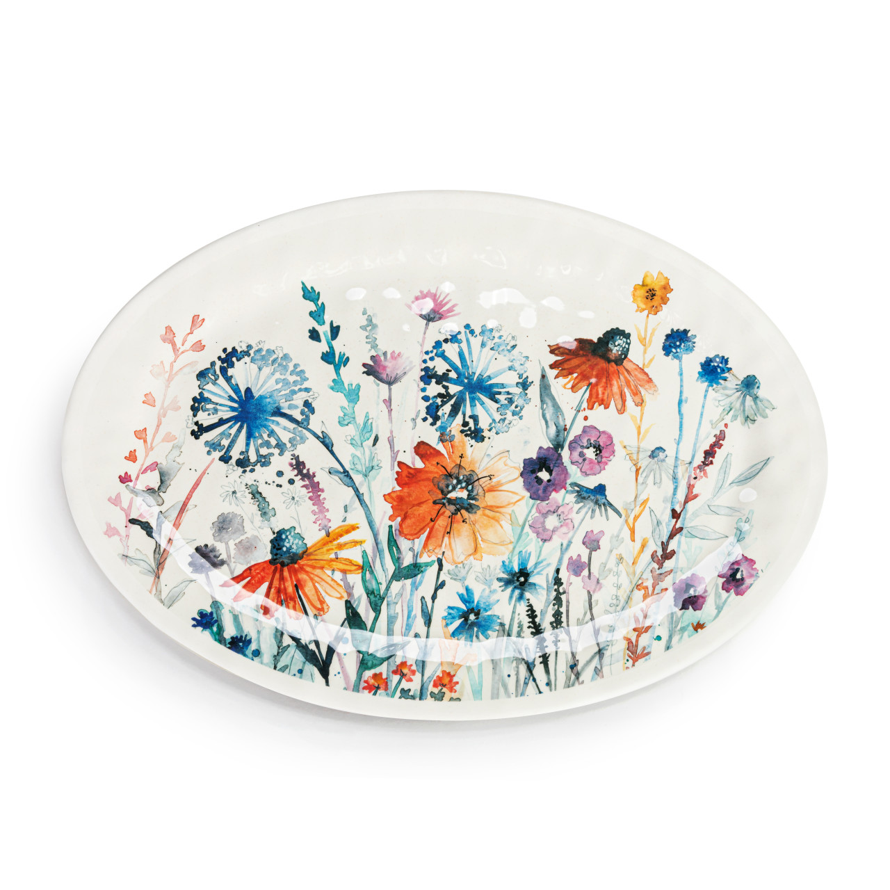 Meadow Flowers Large Melamine Oval Platter thumbnail