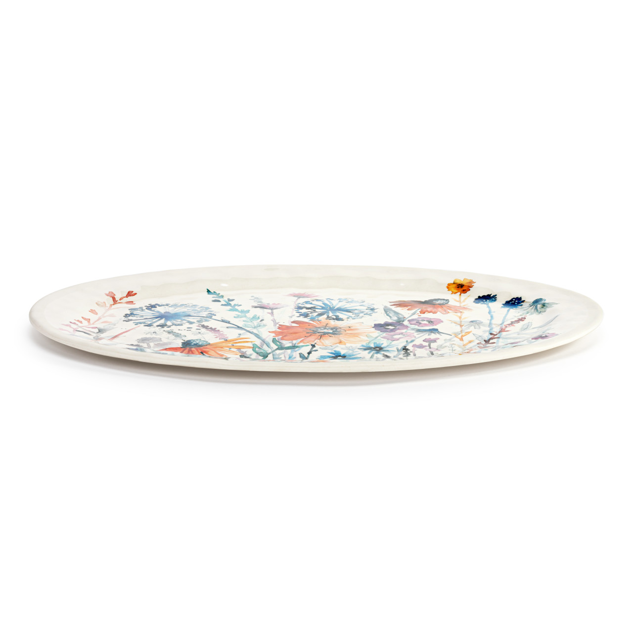 Meadow Flowers Large Melamine Oval Platter thumbnail