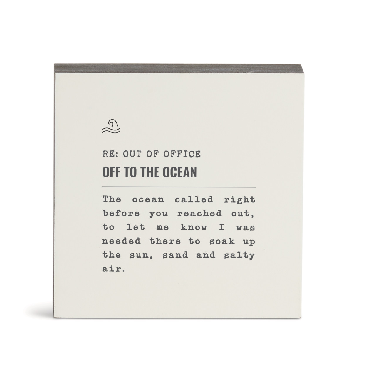 Off to the Ocean Wall Art - 6"sq. thumbnail