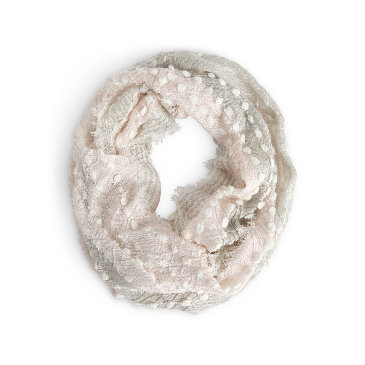 Textured Infinity Scarf - Blush thumbnail