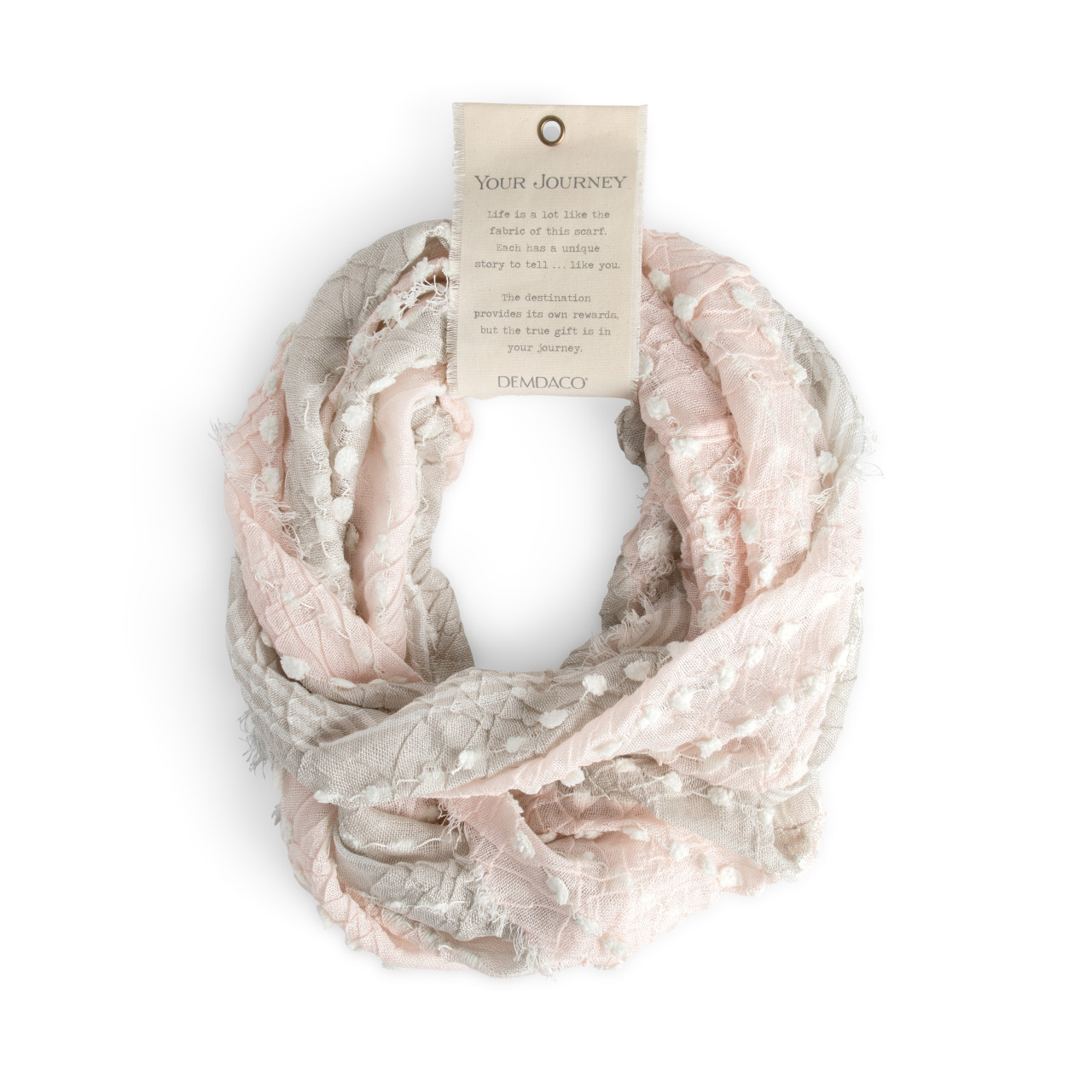 Textured Infinity Scarf - Blush thumbnail