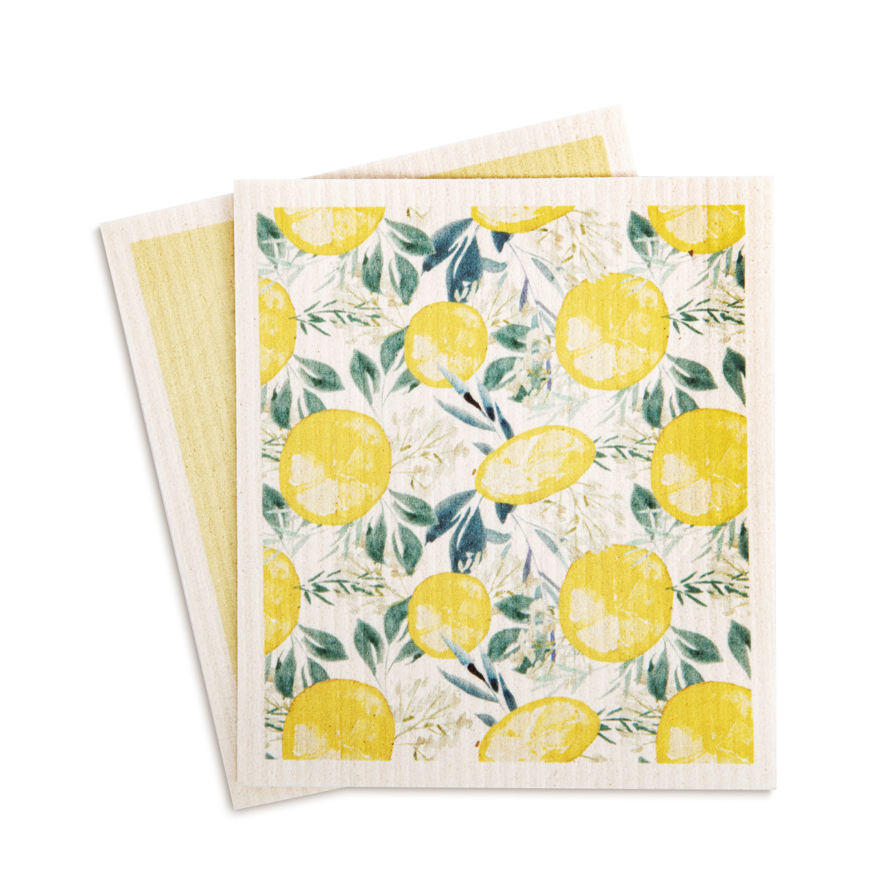 Biodegradable Dish Cloths Set of 2 - Lemons thumbnail