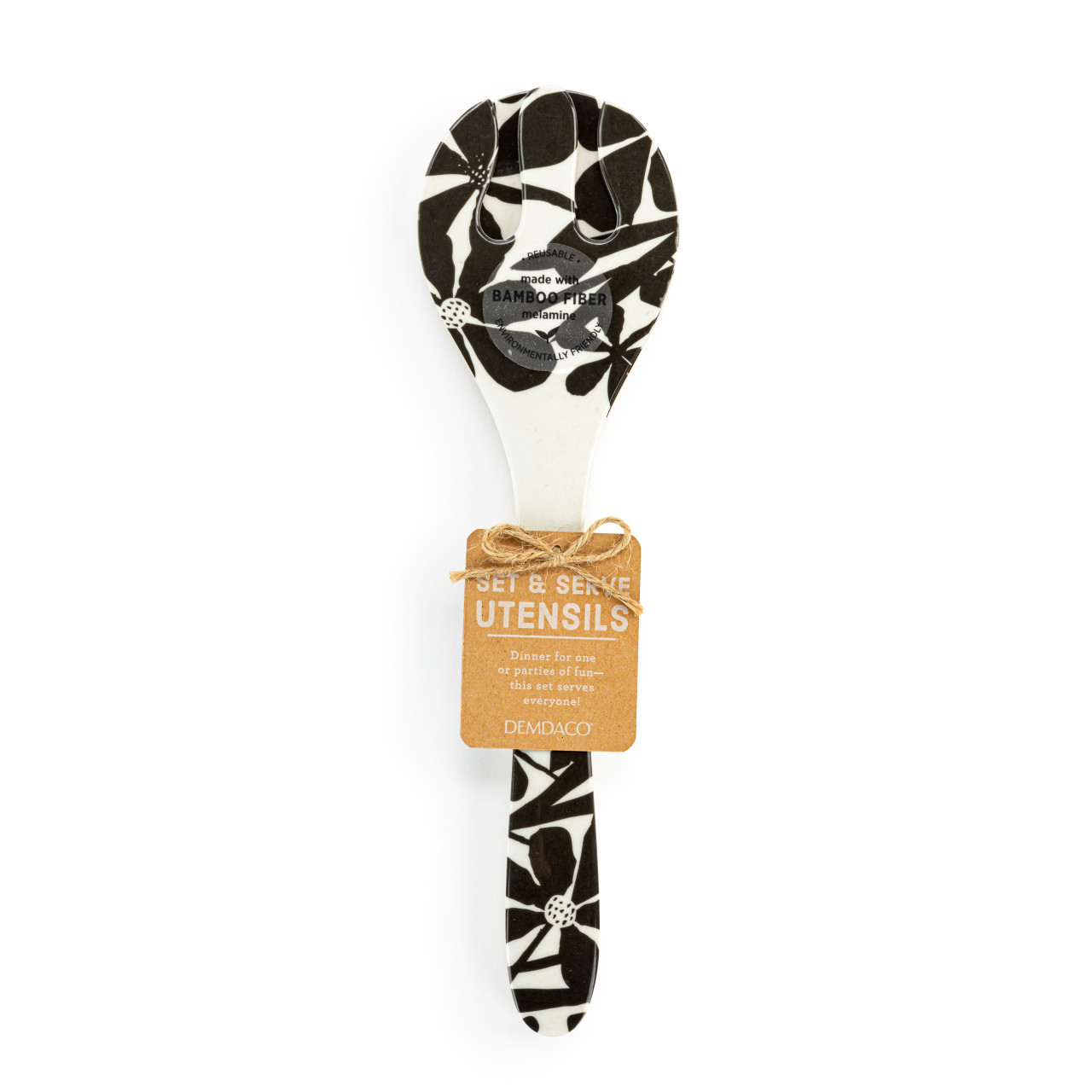 Bold Floral Melamine Serving Utensil Set thumbnail