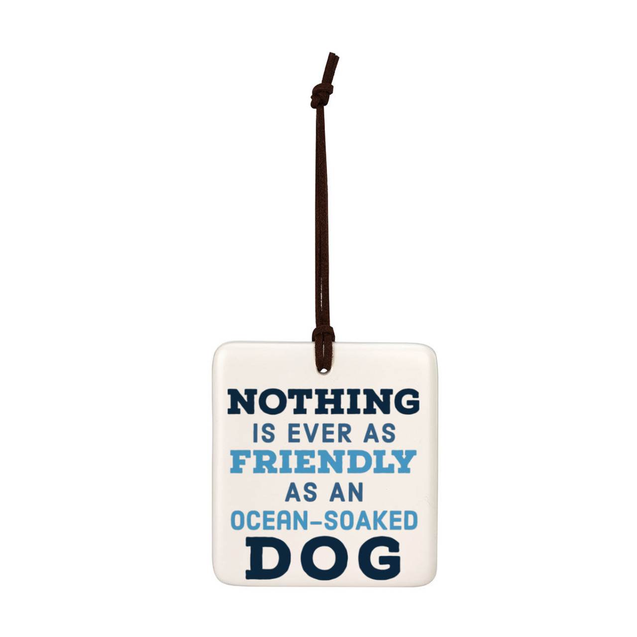 Ocean-Soaked Dog Magnetic Orn - Bone thumbnail
