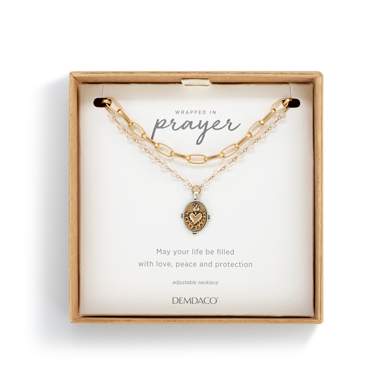 Sacred Heart Necklace - Gold thumbnail