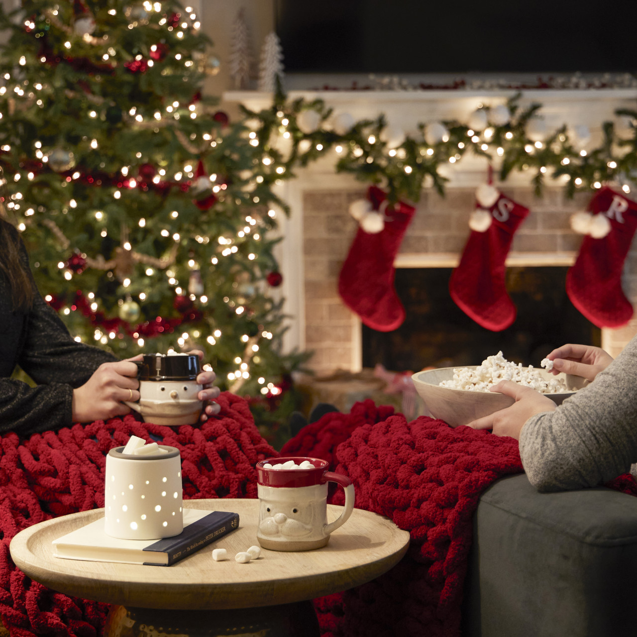 Snow Day Snowman & Santa Cuddle Mugs - Set of 2 thumbnail