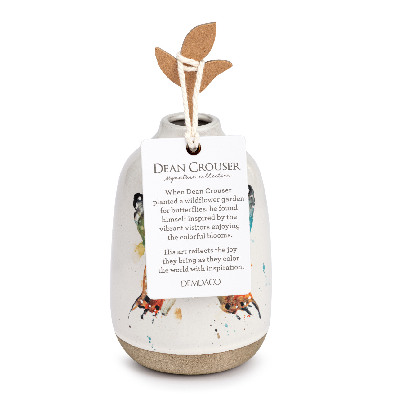 Butterfly Collection - Multi Color Butterfly Vase thumbnail