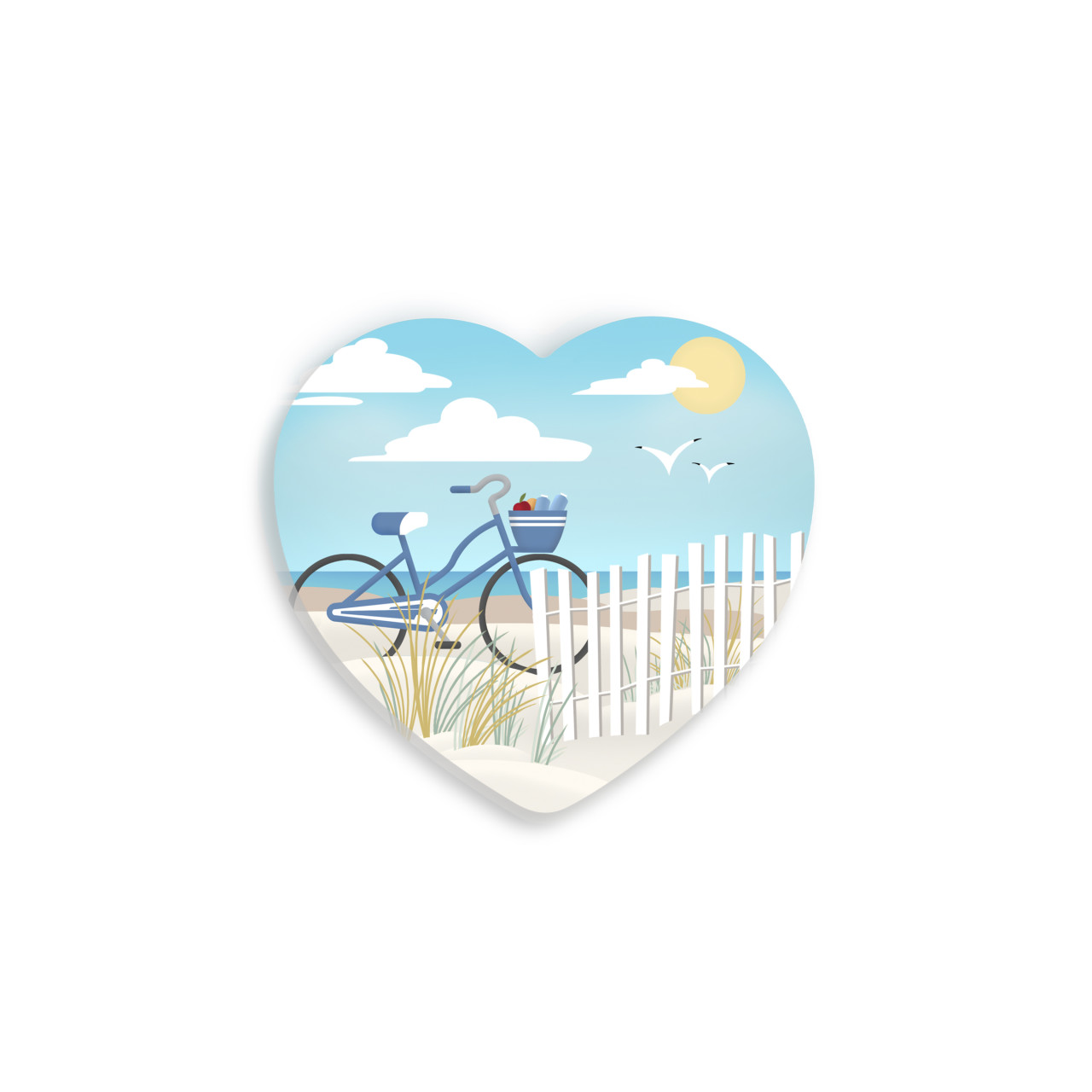 HTL Seaside Heart Coaster thumbnail
