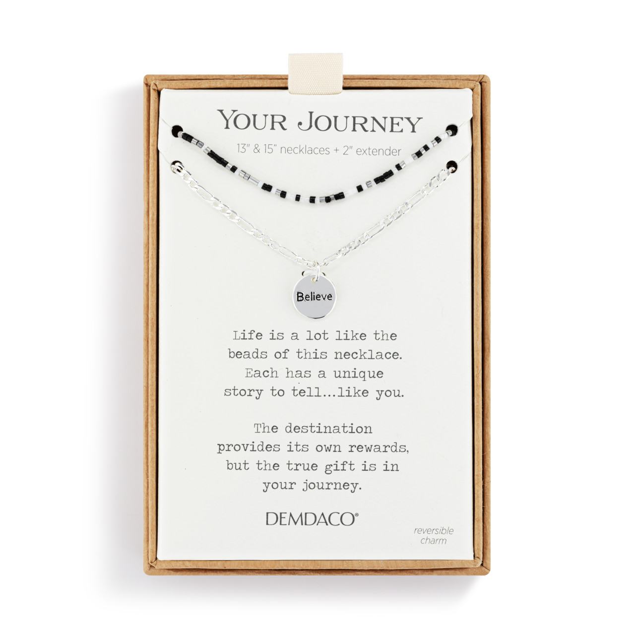 Your Journey Beaded Necklace - Believe thumbnail