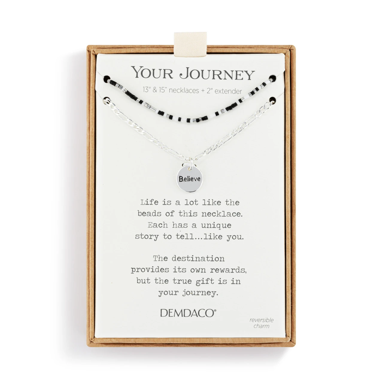Your Journey Beaded Necklace - Believe thumbnail
