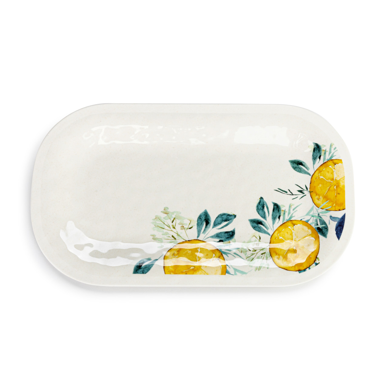 Lemons Medium Melamine Rectangular Platter thumbnail
