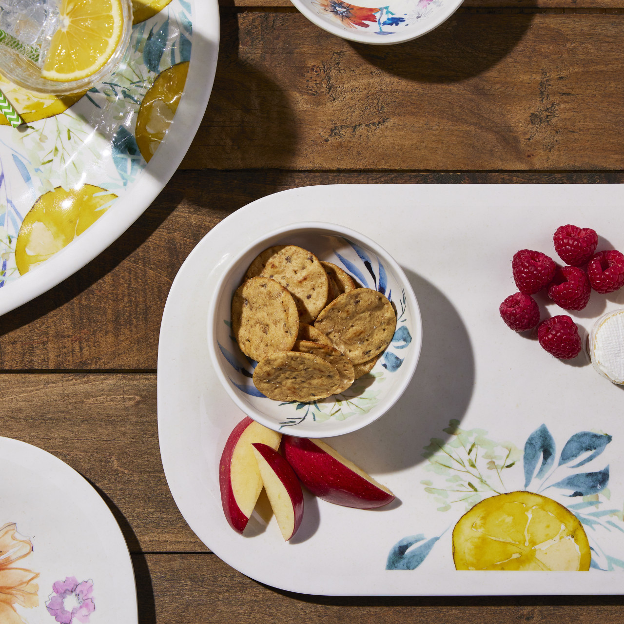 Lemons Medium Melamine Rectangular Platter thumbnail