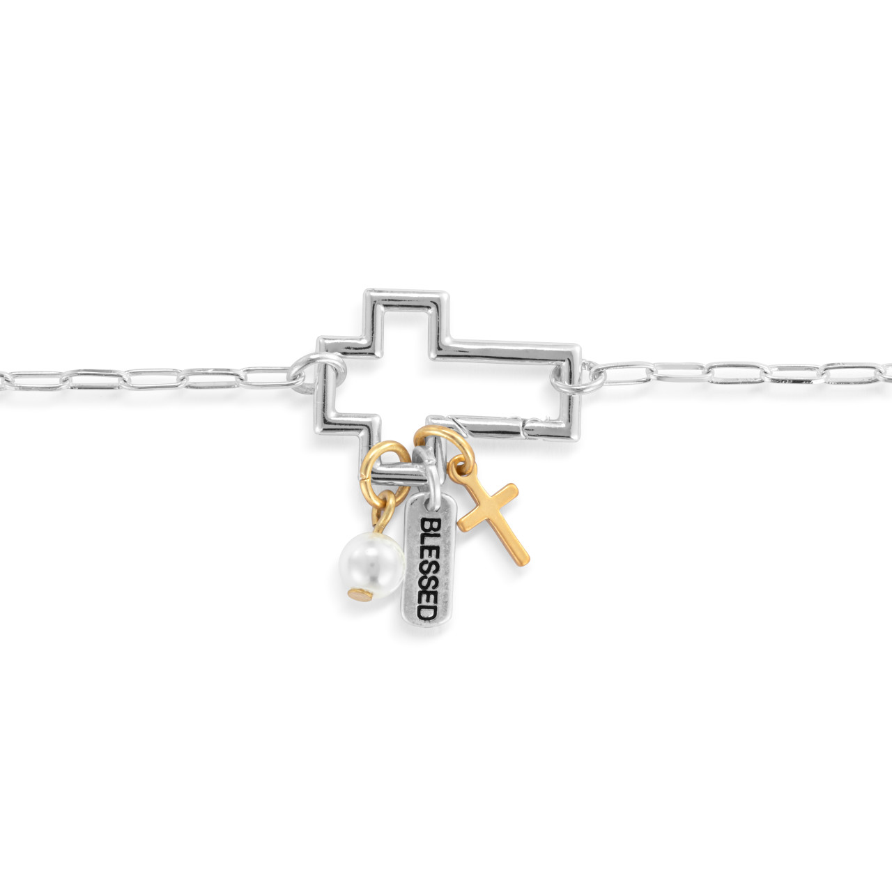 Faith Bracelet Jewelry Set - Silver thumbnail