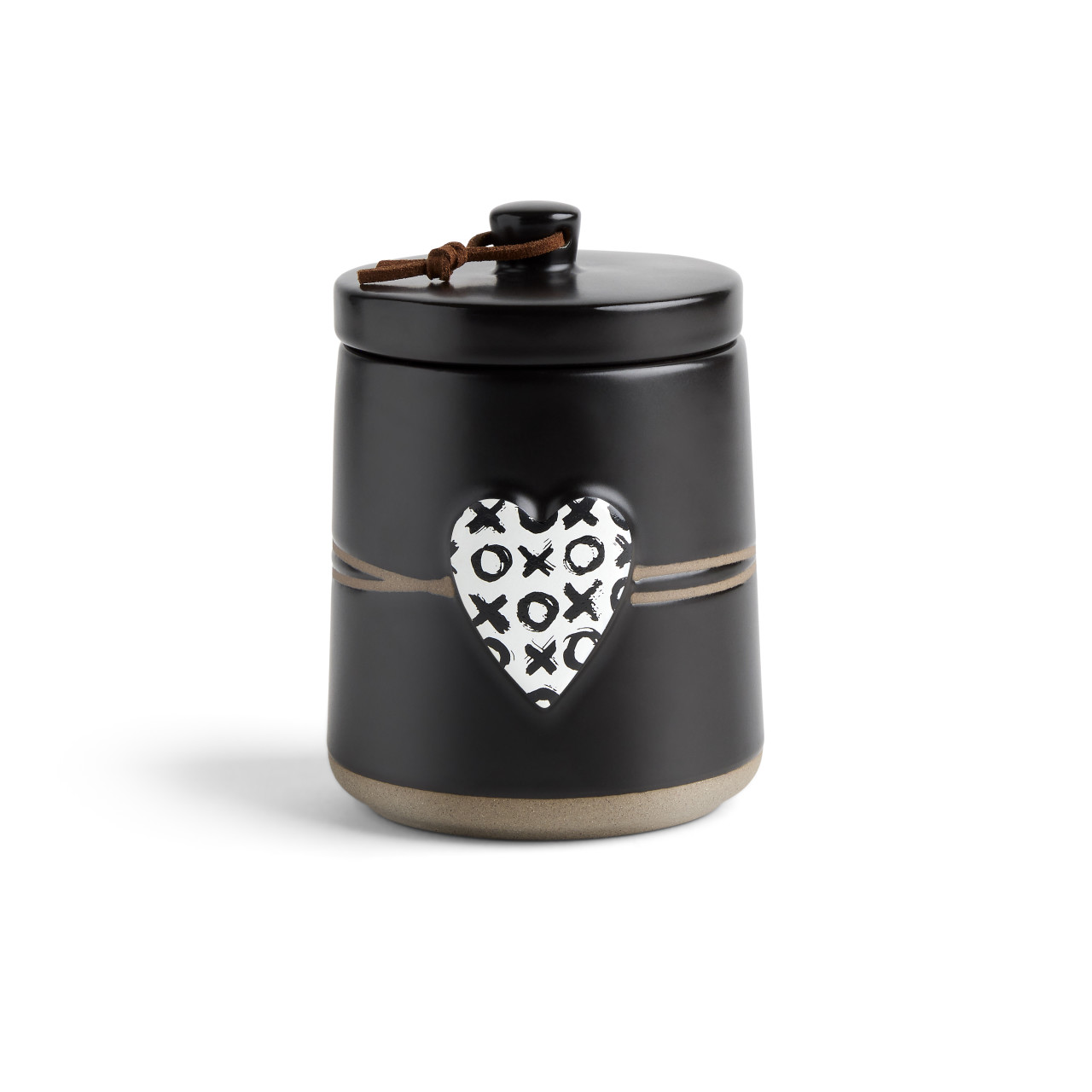 Hugs & Kisses Art Heart Candle with Lid thumbnail
