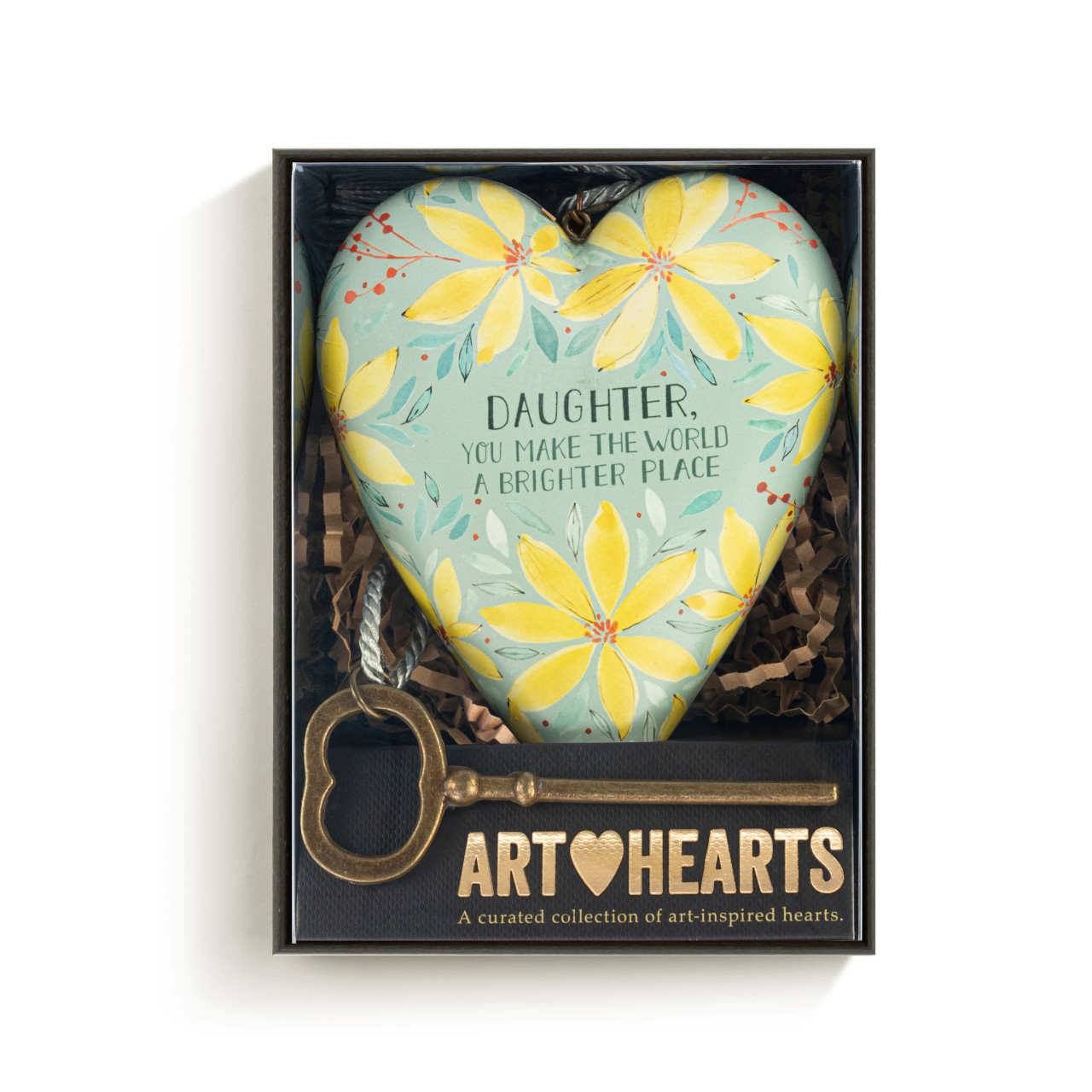 Daughter You Make the World Brighter Art Heart thumbnail