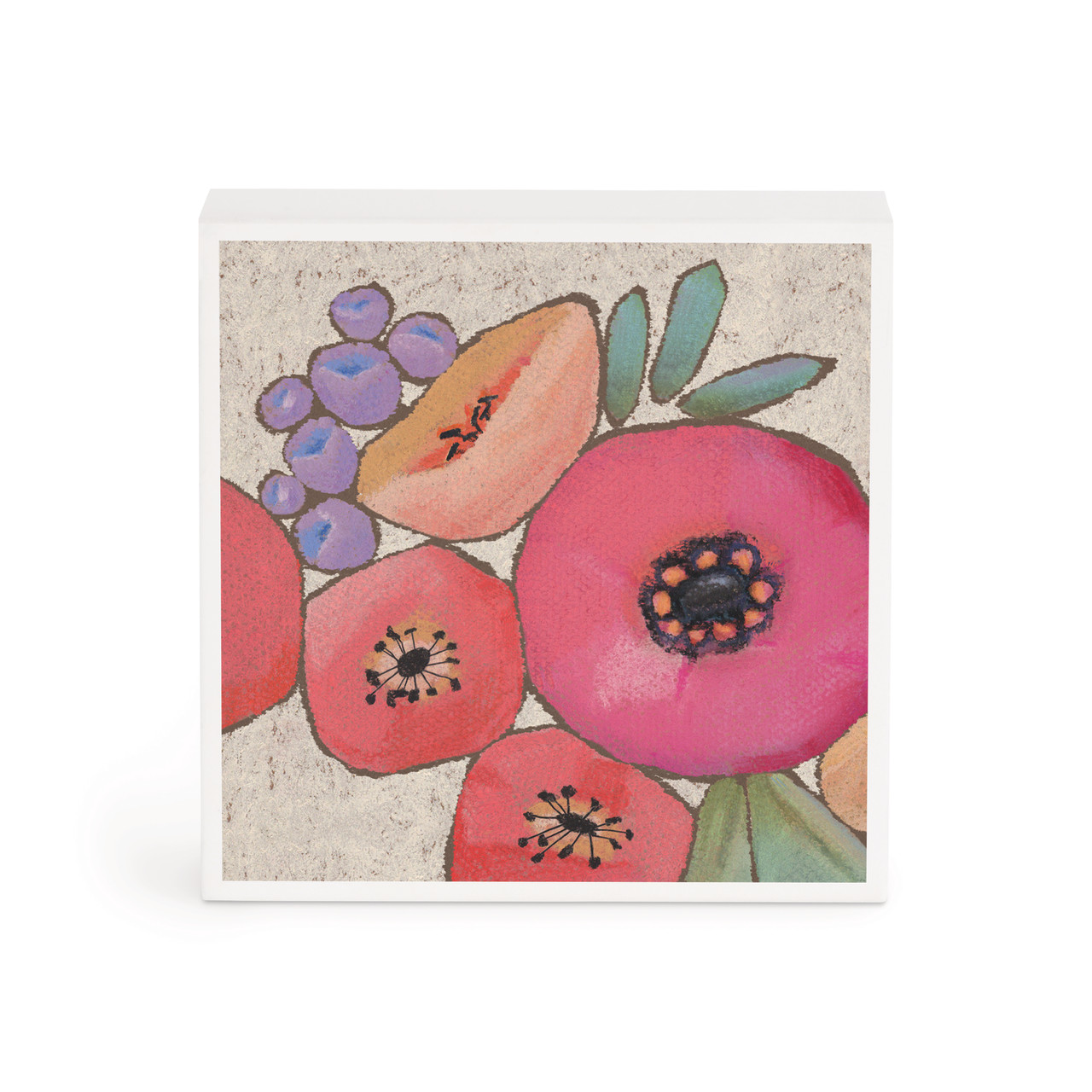 Pink Bouquet Wall Art - 4"sq thumbnail